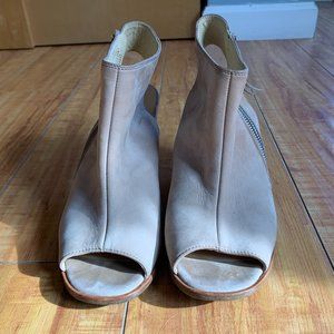 Paul Green Sling Back Mules Cream Leather